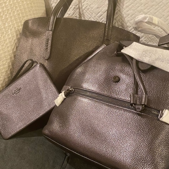 NWT!!! Coach Metallic Graphite 3 piece set firm - Picture 2 of 11